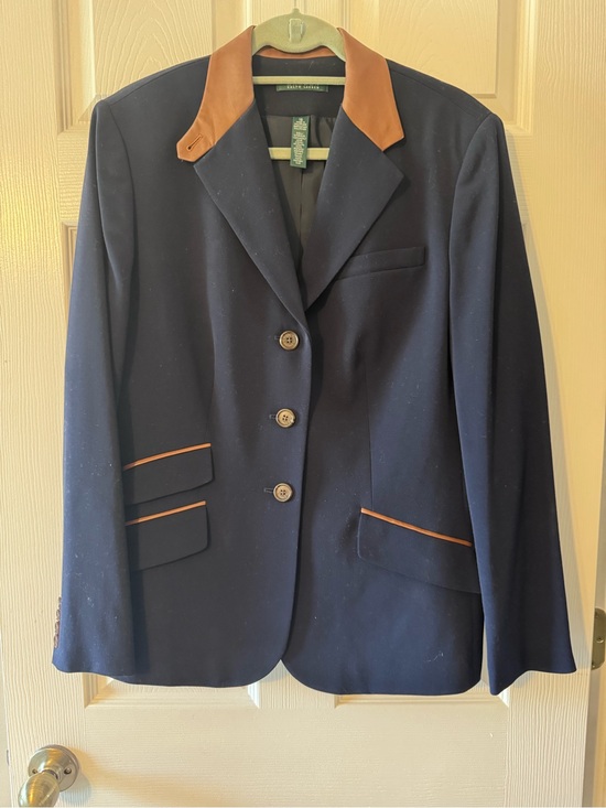 Lauren Ralph Lauren Jackets & Blazers - Lauren Ralph Lauren Leather Trim Blazer